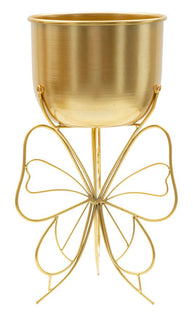 Blumenständer Schmetterling Gold – Pflanzenständer Deko
