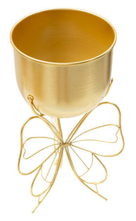Blumenständer Schmetterling Gold – Pflanzenständer Deko