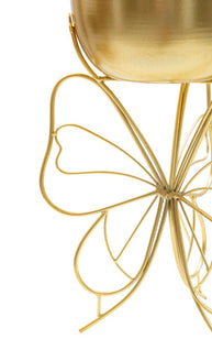 Blumenständer Schmetterling Gold – Pflanzenständer Deko