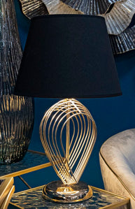Tischlampe Maxt Gold Schwarz 53,5 cm – Tischleuchte