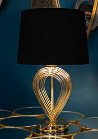Tischlampe Maxt Gold Schwarz 44 cm – Tischleuchte