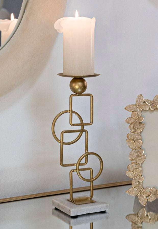 Kerzenständer Marie Gold Marmor – Kerzenhalter Deko