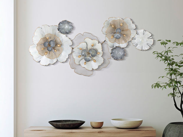 Wandpaneel Blumen Bunt 60 cm – Wanddeko