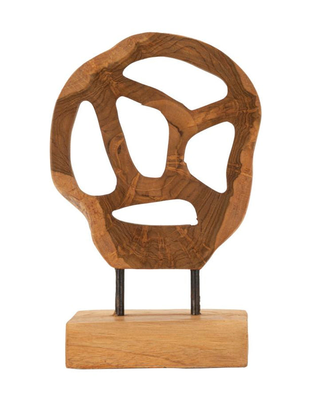 Dekofigur Lubang Braun – Skulptur Deko