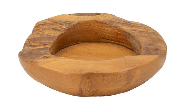 Dekotablett Erusi Braun 6 cm Ø20 cm – Dekotablett
