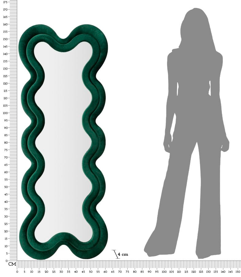 Wandspiegel Monica Grün 160 cm