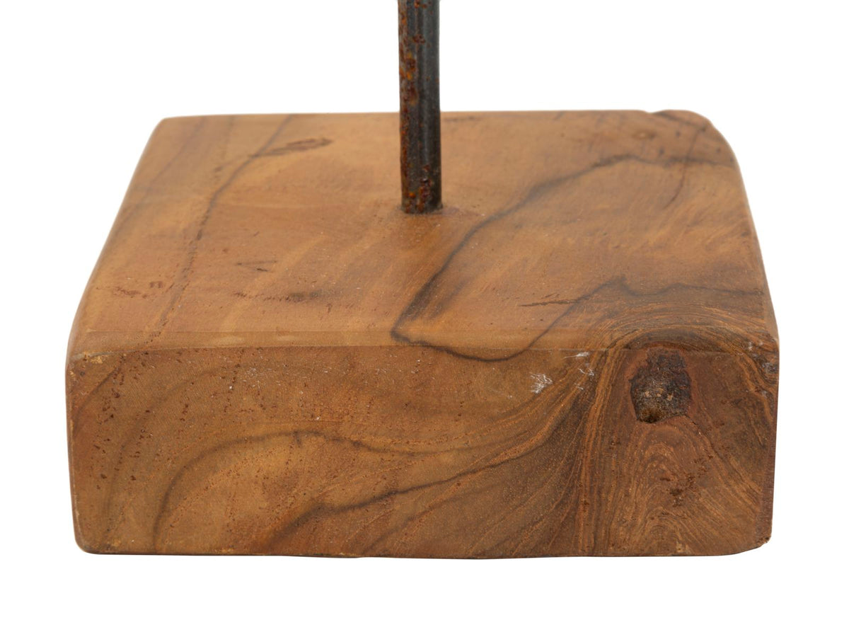 Dekofigur Stern Braun 42 cm – Skulptur Deko