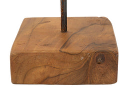 Dekofigur Stern Braun 42 cm – Skulptur Deko
