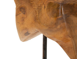 Dekofigur Stern Braun 42 cm – Skulptur Deko