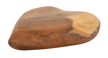 Dekofigur Herz Braun 4,5 cm – Skulptur Deko