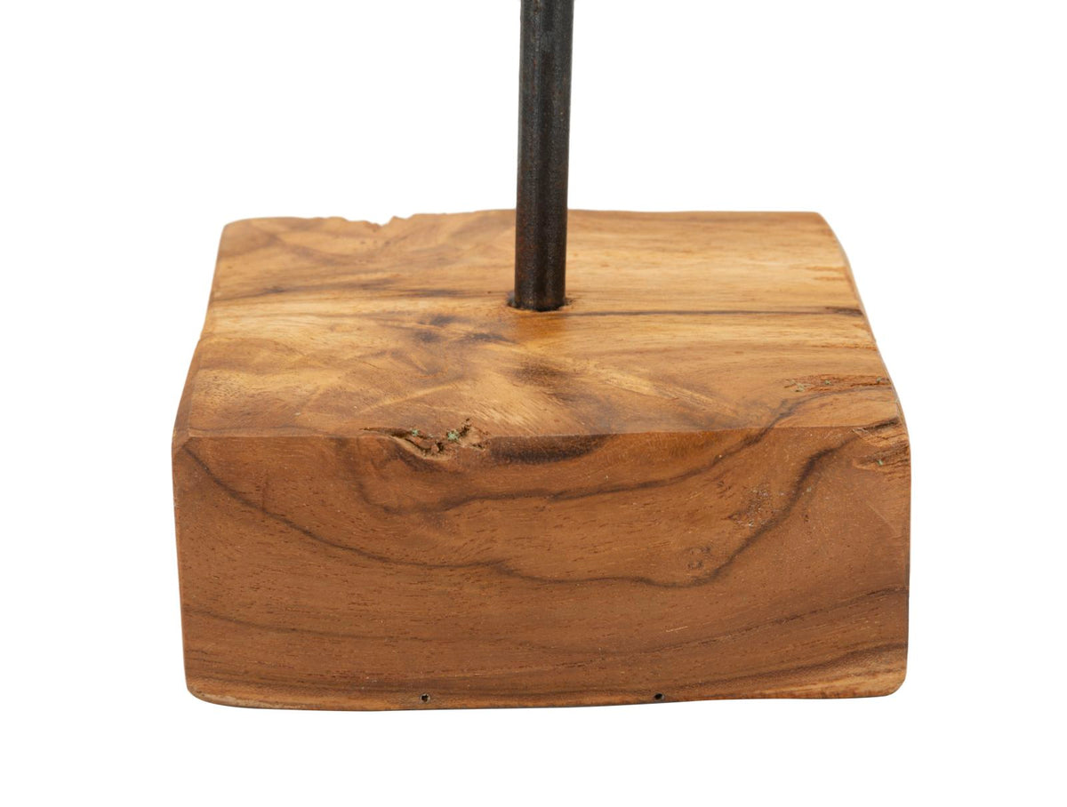 Dekofigur Herz Braun 25 cm – Skulptur Deko