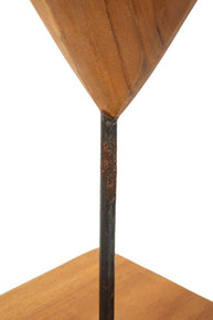 Dekofigur Herz Braun 37 cm – Skulptur Deko