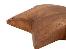 Dekofigur Stern Braun 19 cm – Skulptur Deko