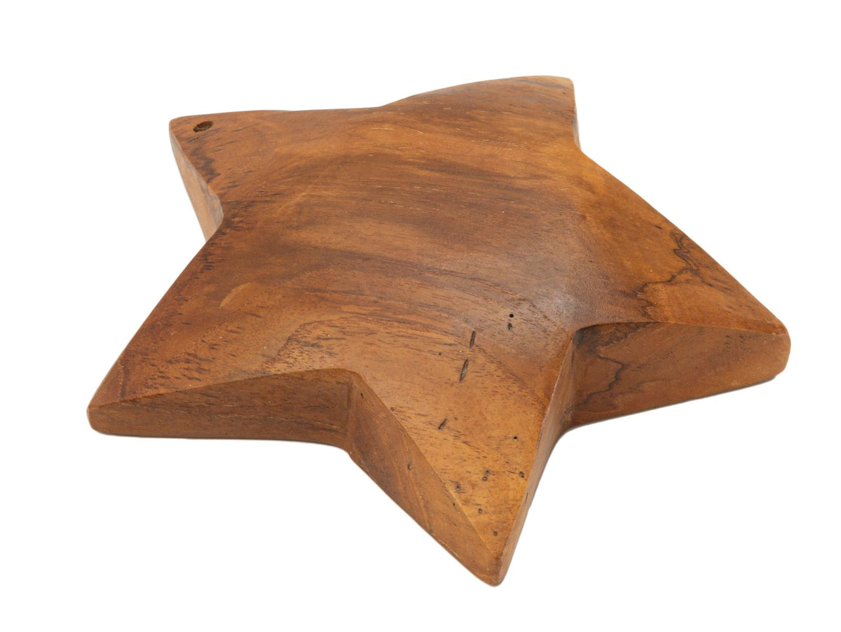 Dekofigur Stern Braun 19 cm – Skulptur Deko