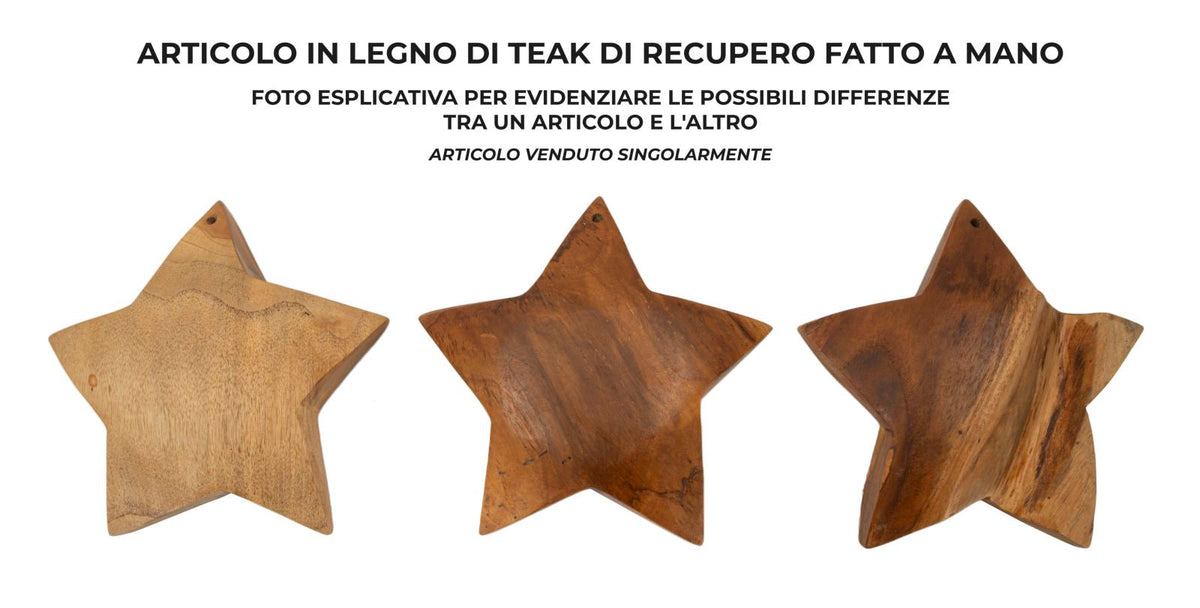 Dekofigur Stern Braun 19 cm – Skulptur Deko