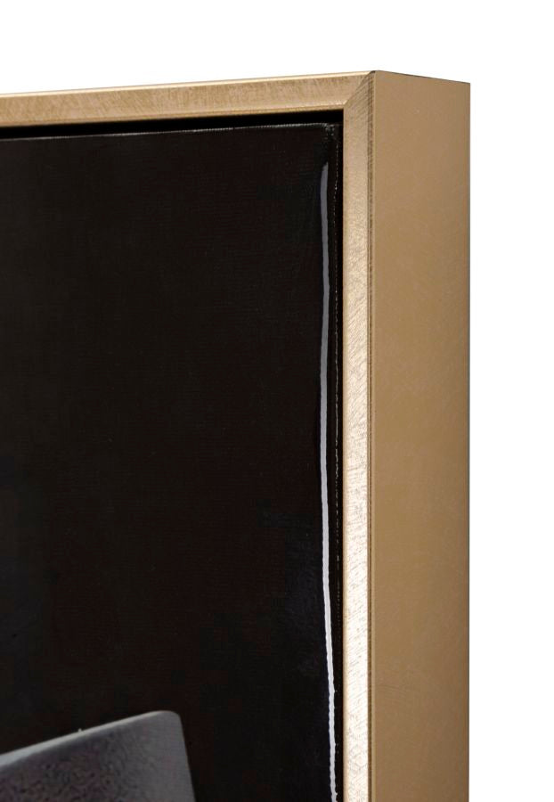 Wandbild Frau mit Hut 92 cm B – Leinwandbild Deko