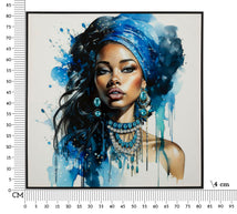 Wandbild Frau mit Turban 82 cm A – Leinwandbild Deko