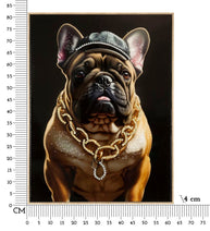 Wandbild Bulldogge 82 cm – Leinwandbild Deko