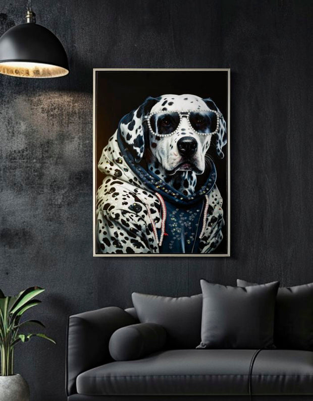 Wandbild Dalmatiner 73 cm – Leinwandbild Deko