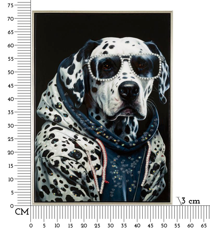 Wandbild Dalmatiner 73 cm – Leinwandbild Deko