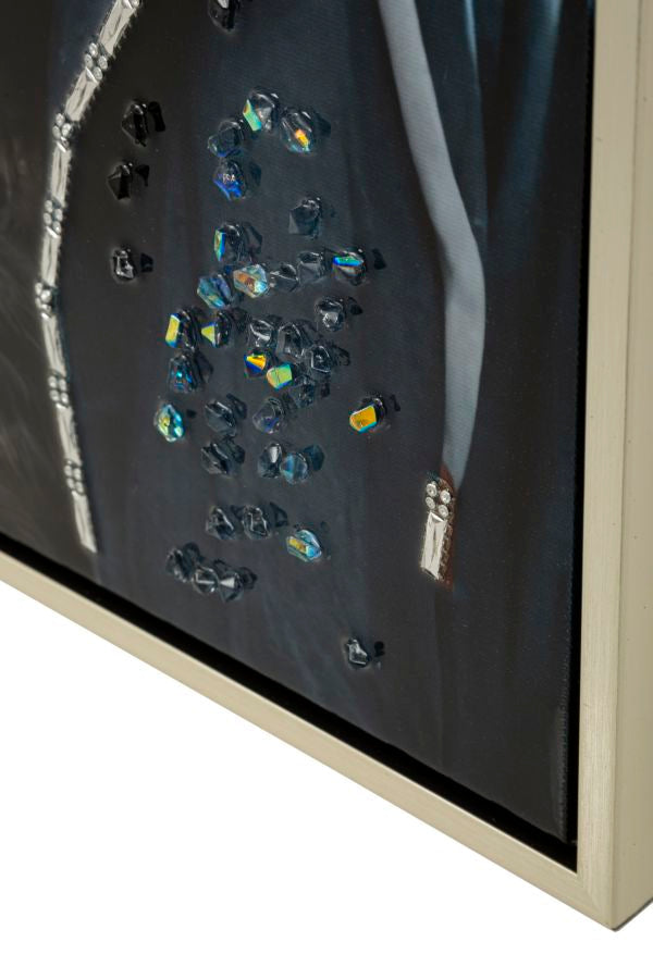 Wandbild Eule 73 cm – Leinwandbild Deko