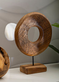 Dekofigur Dorat Braun 38 cm – Skulptur Deko