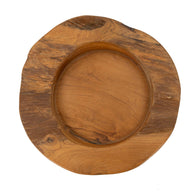 Dekotablett Erusi Braun 6 cm Ø20 cm – Dekotablett
