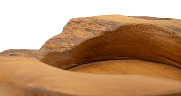 Dekotablett Erusi Braun 6 cm Ø20 cm – Dekotablett