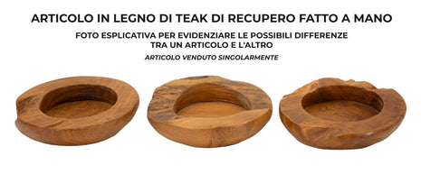 Dekotablett Erusi Braun 6 cm Ø20 cm – Dekotablett