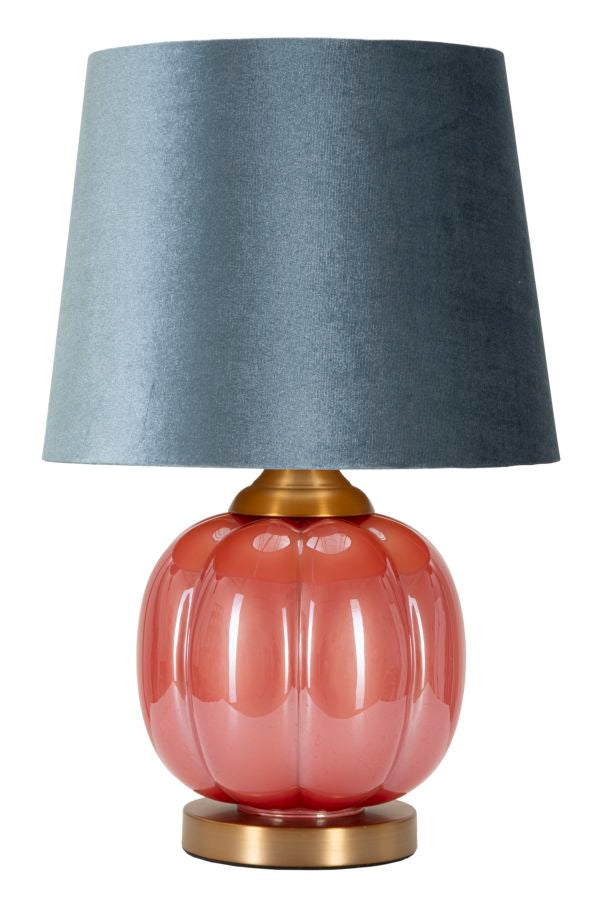 Tischlampe Kugel Rot Blau 50 cm – Tischleuchte