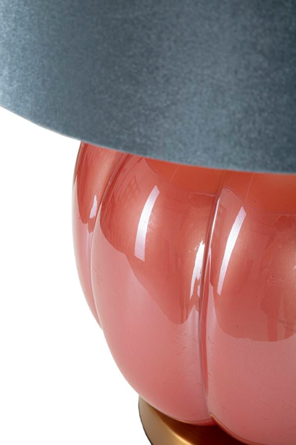 Tischlampe Kugel Rot Blau 50 cm – Tischleuchte