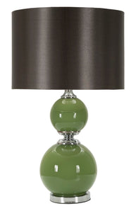 Tischlampe Eva Two Grün Grau 65 cm – Tischleuchte
