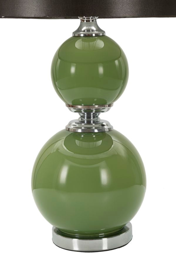 Tischlampe Eva Two Grün Grau 65 cm – Tischleuchte