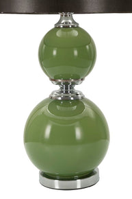 Tischlampe Eva Two Grün Grau 65 cm – Tischleuchte