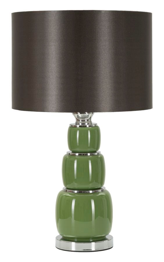 Tischlampe Eva Three Weiß Grau 57 cm – Tischleuchte