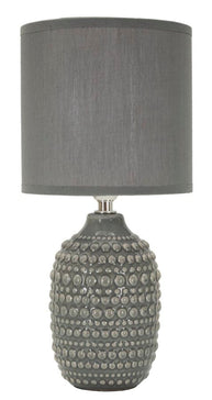 Tischlampe Grau 30,5 cm A – Tischleuchte