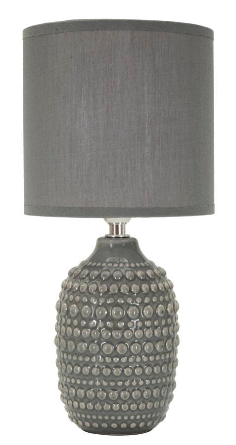Tischlampe Grau 30,5 cm A – Tischleuchte