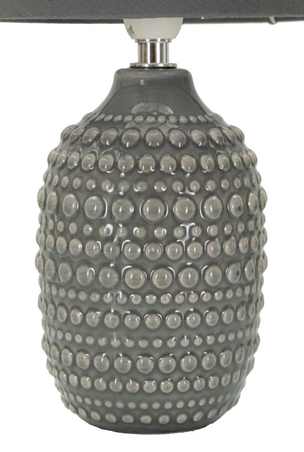 Tischlampe Grau 30,5 cm A – Tischleuchte