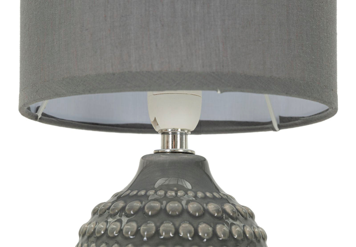 Tischlampe Grau 30,5 cm A – Tischleuchte