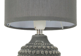 Tischlampe Grau 30,5 cm A – Tischleuchte