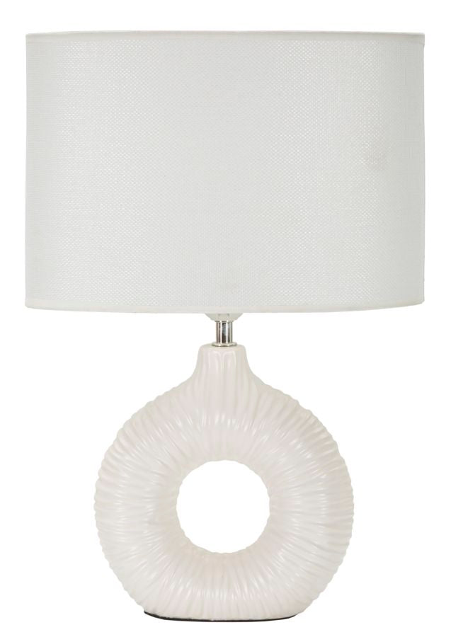 Tischlampe Seta Weiß 43 cm – Tischleuchte