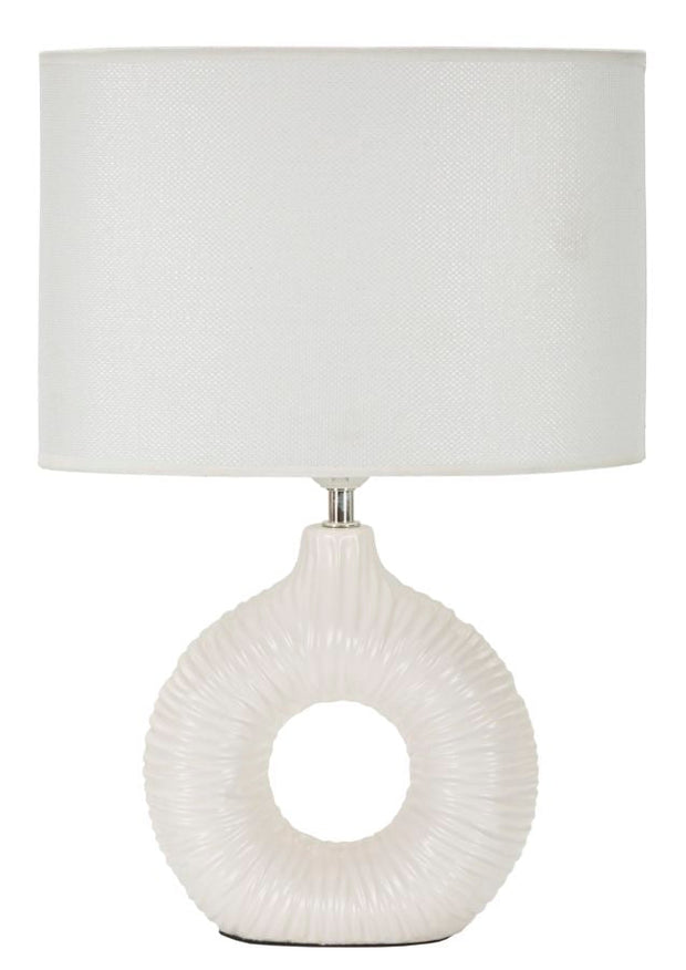 Tischlampe Seta Weiß 43 cm – Tischleuchte