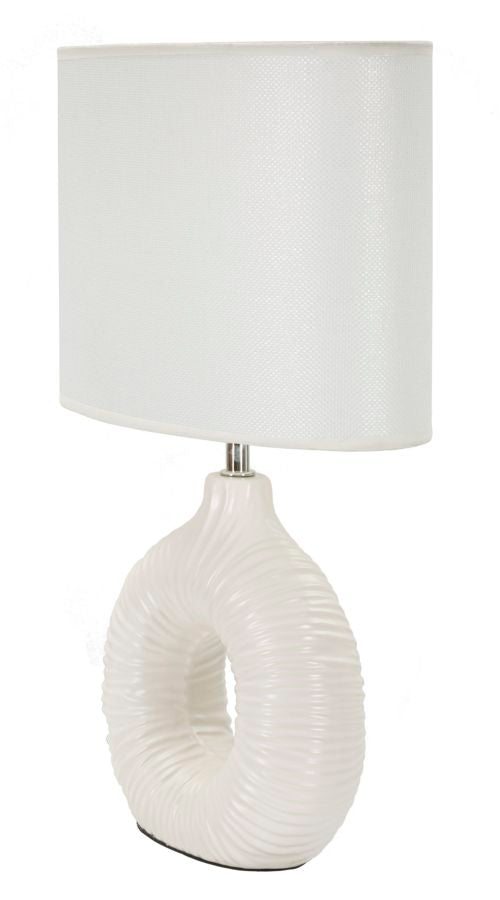 Tischlampe Seta Weiß 43 cm – Tischleuchte