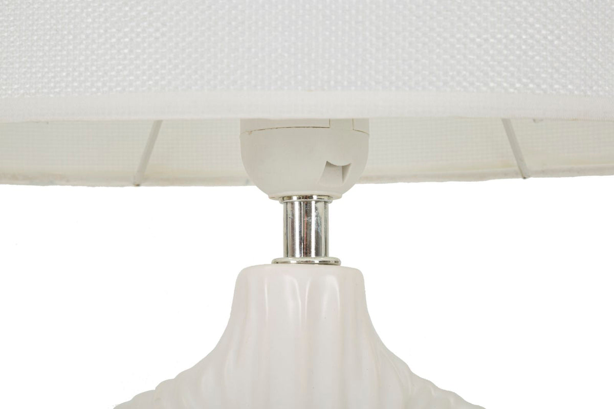 Tischlampe Seta Weiß 43 cm – Tischleuchte