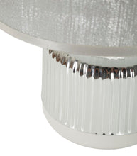 Tischlampe Lucina Weiß Silber 29 cm – Tischleuchte