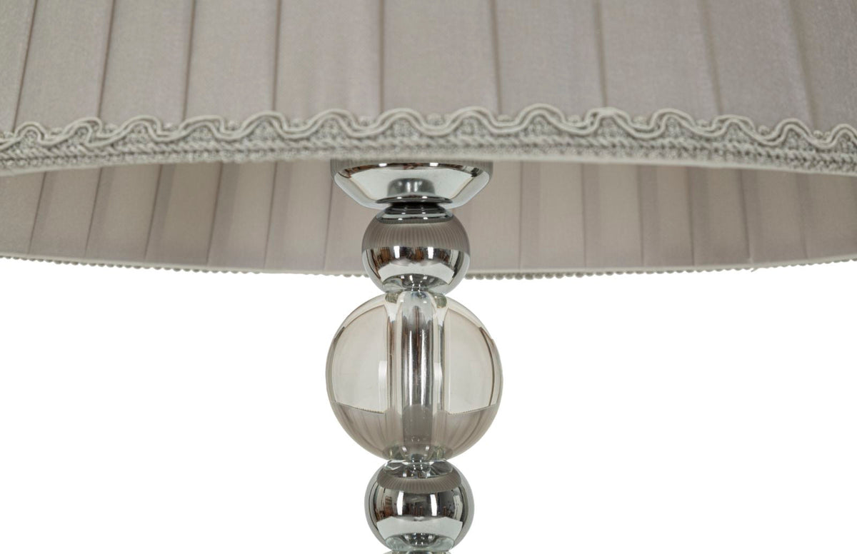 Tischlampe Tolly Silber 48 cm – Tischleuchte