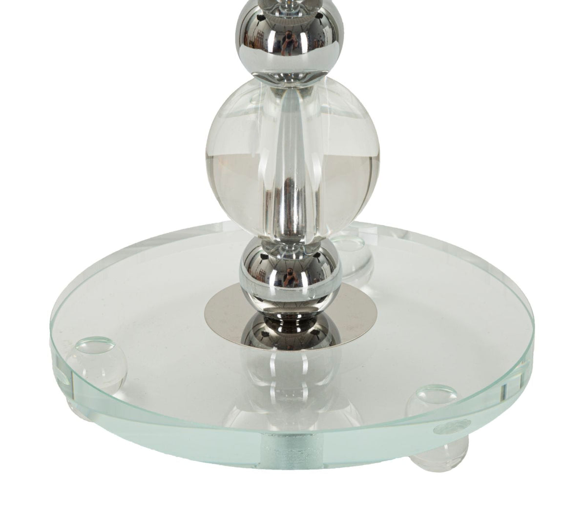 Tischlampe Tolly Silber 48 cm – Tischleuchte