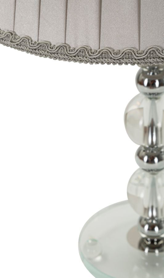 Tischlampe Tolly Silber 48 cm – Tischleuchte