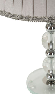 Tischlampe Tolly Silber 48 cm – Tischleuchte