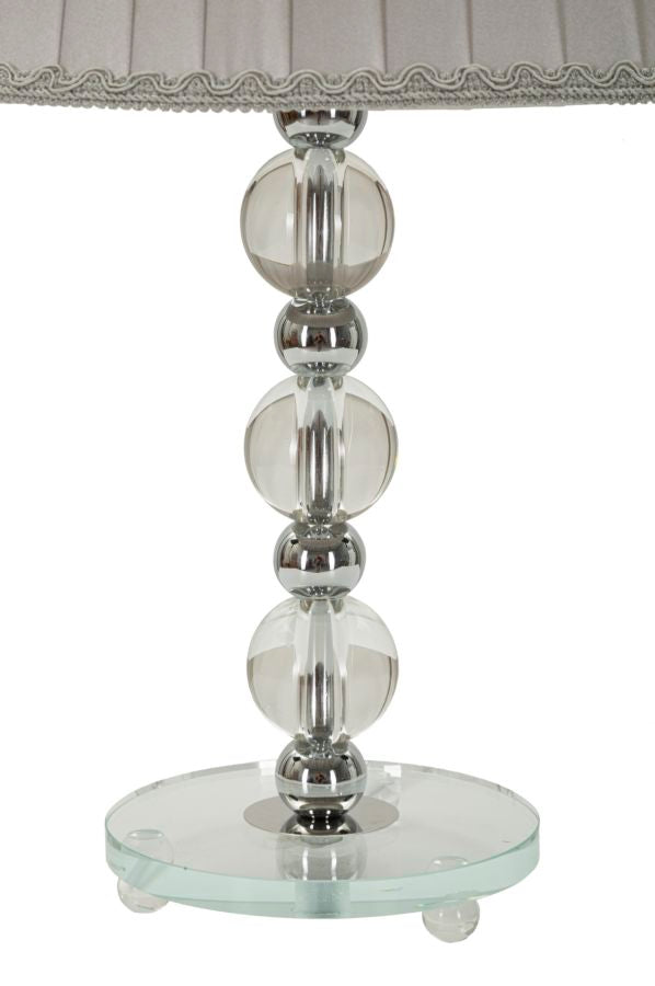Tischlampe Tolly Silber 48 cm – Tischleuchte